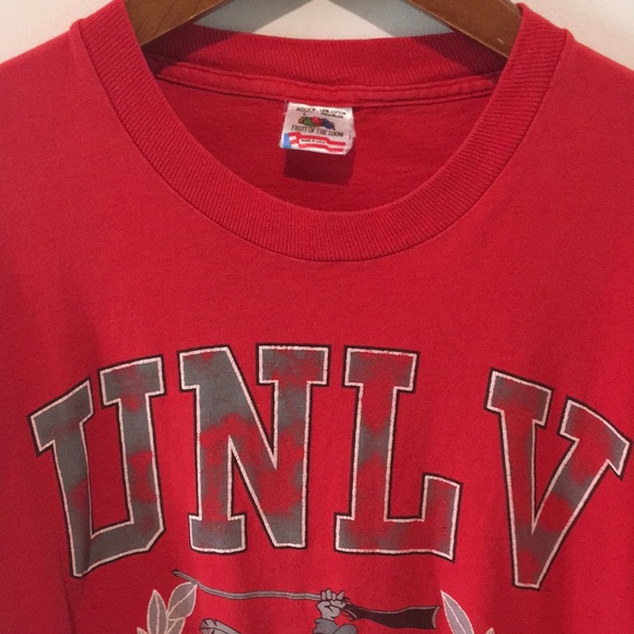 Vintage Single-Stitch UNLV Runnin’ Rebels Large T-Shirt Tee Las Vegas, Nevada - Picture 6 of 11